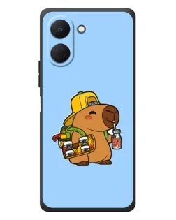 Чехол для TECNO Spark Go 3 с картинкой «Капибара на скейте»