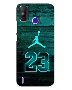 Чехол для TECNO Spark Power 2 (LC8) с картинкой «Jordan Cyan 23»
