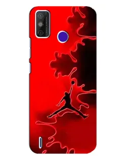 Чехол для TECNO Spark Power 2 (LC8) с картинкой «Jordan Red Smoke»