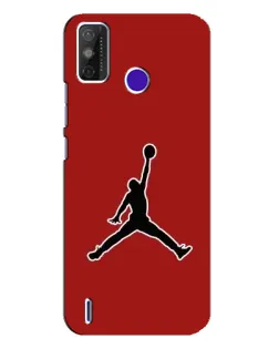 Чехол для TECNO Spark Power 2 (LC8) с картинкой «Jordan Red Back»