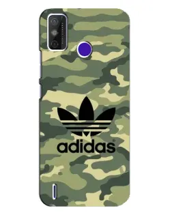 Чохол для TECNO Spark Power 2 (LC8) з картинкою «Мілітарі стиль Adidas»