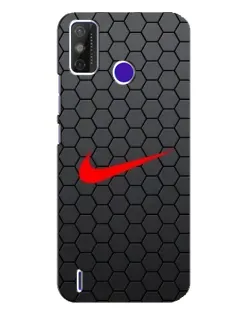 Чехол для TECNO Spark Power 2 (LC8) с картинкой «Nike — карбоновая сетка»