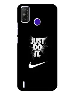 Чехол для TECNO Spark Power 2 (LC8) с картинкой «Текстовый принт Nike»