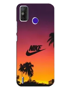 Чехол для TECNO Spark Power 2 (LC8) с картинкой «Nike на закате солнца»
