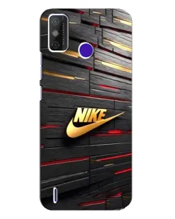 Чехол для TECNO Spark Power 2 (LC8) с картинкой «Золотой Nike на металле»
