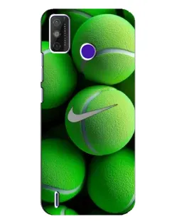 Чехол для TECNO Spark Power 2 (LC8) с картинкой «Теннисные мячи Найк»