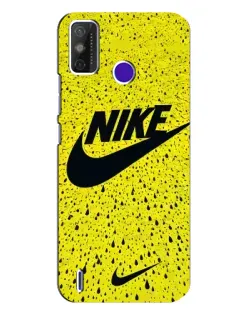Чехол для TECNO Spark Power 2 (LC8) с картинкой «Желтый текстурный Nike»