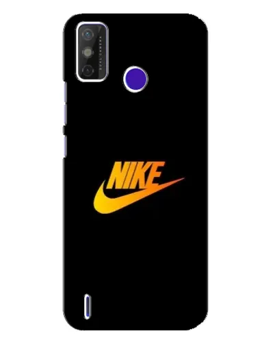Чехол для TECNO Spark Power 2 (LC8) с картинкой «Золотой логотип Nike»