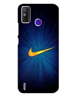 Чехол для TECNO Spark Power 2 (LC8) с картинкой «Синий пульс Nike»