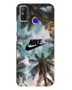 Чехол для TECNO Spark Power 2 (LC8) с картинкой «Тропический принт Nike»
