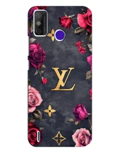 Чохол для TECNO Spark Power 2 (LC8) з картинкою «Квітковий Louis Vuitton»