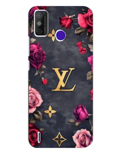 Чохол для TECNO Spark Power 2 (LC8) з картинкою «Квітковий Louis Vuitton»