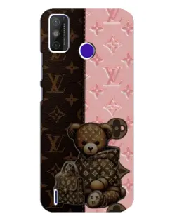 Чохол для TECNO Spark Power 2 (LC8) з картинкою «Ведмедик у стилі LV»