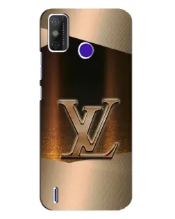 Чохол для TECNO Spark Power 2 (LC8) з картинкою «LV — золоте сяйво»