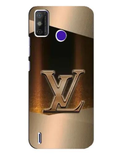 Чохол для TECNO Spark Power 2 (LC8) з картинкою «LV — золоте сяйво»