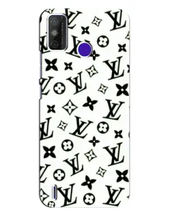 Чохол для TECNO Spark Power 2 (LC8) з картинкою «Монохромний хаос LV»