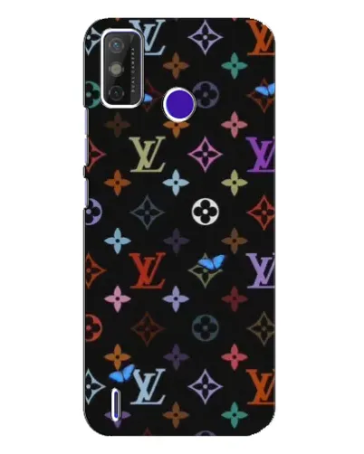 Чохол для TECNO Spark Power 2 (LC8) з картинкою «Кольорова монограма LV»