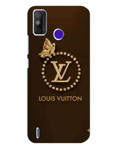 Чохол для TECNO Spark Power 2 (LC8) з картинкою «LV — золота печатка»