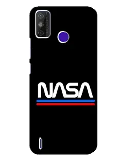 Чехол для TECNO Spark Power 2 (LC8) с картинкой «NASA — классика Red Blue»