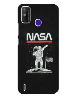 Чохол для TECNO Spark Power 2 (LC8) з картинкою «NASA — крокуємо по Місяцю»
