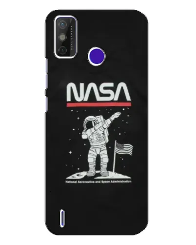 Чохол для TECNO Spark Power 2 (LC8) з картинкою «NASA — крокуємо по Місяцю»