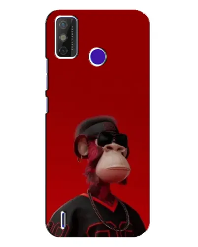 Чехол для TECNO Spark Power 2 (LC8) с картинкой «Bored Ape в красном» Чехол для TECNO Spark Power 2 (LC8) с картинкой «Bored Ape в красном»