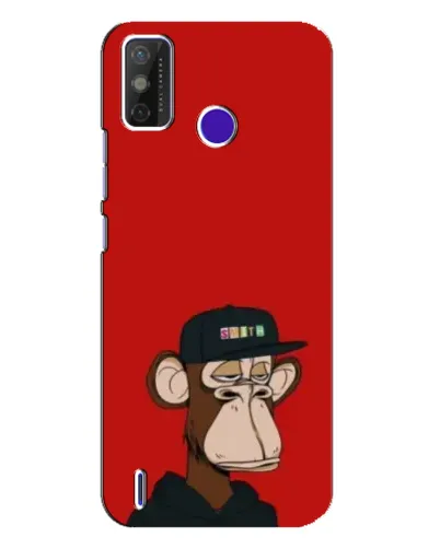 Чехол для TECNO Spark Power 2 (LC8) с картинкой «Bored Ape — красный фон» Чехол для TECNO Spark Power 2 (LC8) с картинкой «Bored Ape — красный фон»