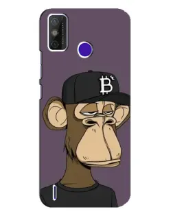 Чехол для TECNO Spark Power 2 (LC8) с картинкой «Bored Ape в кепке»