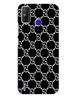 Чехол для TECNO Spark Power 2 (LC8) с картинкой «Gucci — сетчатый паттерн»