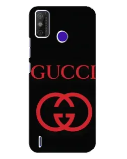Чехол для TECNO Spark Power 2 (LC8) с картинкой «Gucci — красный логотип»