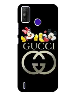 Чехол для TECNO Spark Power 2 (LC8) с картинкой «Gucci — герои Disney»