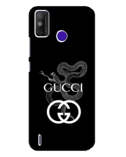 Чехол для TECNO Spark Power 2 (LC8) с картинкой «Gucci — серебряная змея»