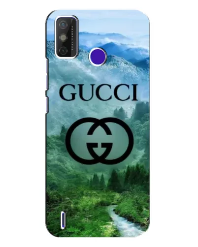 Чехол для TECNO Spark Power 2 (LC8) с картинкой «Gucci — горный пейзаж»
