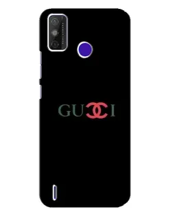 Чехол для TECNO Spark Power 2 (LC8) с картинкой «Gucci — красный градиент»