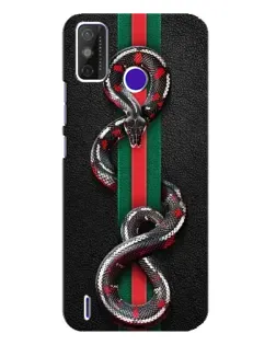 Чохол для TECNO Spark Power 2 (LC8) з картинкою «Gucci — змія на смузі»