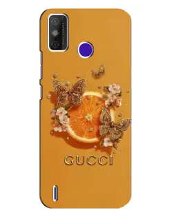 Чохол для TECNO Spark Power 2 (LC8) з картинкою «Gucci — золоті метелики»