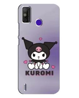 Чохол для TECNO Spark Power 2 (LC8) з картинкою «Kuromi — фіолетовий арт»