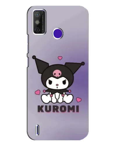 Чохол для TECNO Spark Power 2 (LC8) з картинкою «Kuromi — фіолетовий арт»