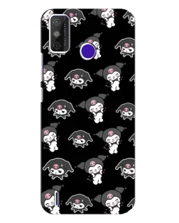 Чохол для TECNO Spark Power 2 (LC8) з картинкою «Чорний паттерн Kuromi»