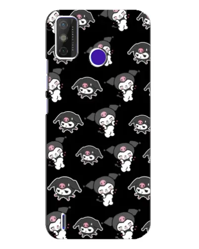 Чохол для TECNO Spark Power 2 (LC8) з картинкою «Чорний паттерн Kuromi»