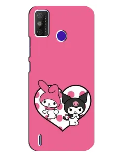 Чохол для TECNO Spark Power 2 (LC8) з картинкою «Kuromi та My Melody»