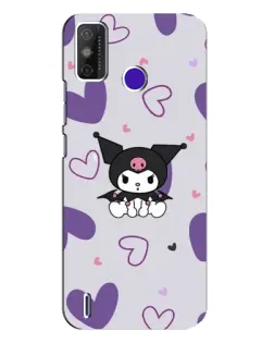 Чохол для TECNO Spark Power 2 (LC8) з картинкою «Kuromi та лавандові серця»