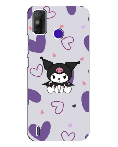 Чохол для TECNO Spark Power 2 (LC8) з картинкою «Kuromi та лавандові серця»