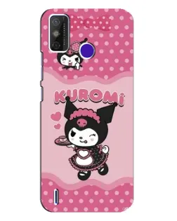 Чохол для TECNO Spark Power 2 (LC8) з картинкою «Kuromi в окулярах»