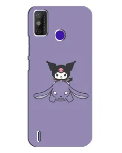 Чохол для TECNO Spark Power 2 (LC8) з картинкою «Kuromi на ліловому фоні»