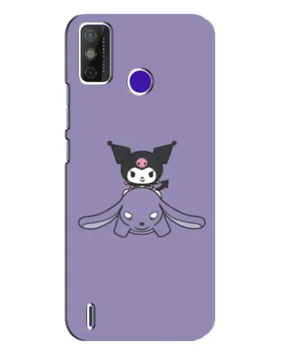Чохол для TECNO Spark Power 2 (LC8) з картинкою «Kuromi на ліловому фоні»