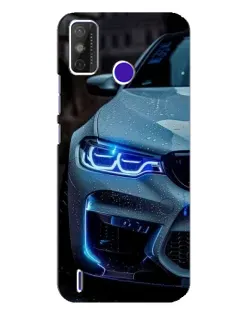Чохол для TECNO Spark Power 2 (LC8) з картинкою «Погляд BMW з синіми фарами»