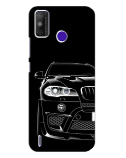 Чехол для TECNO Spark Power 2 (LC8) с картинкой «Темный силуэт BMW»