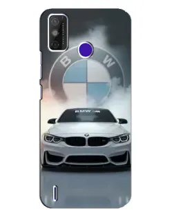 Чохол для TECNO Spark Power 2 (LC8) з картинкою «BMW в білому диму»