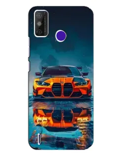Чохол для TECNO Spark Power 2 (LC8) з картинкою «BMW — золота емблема»